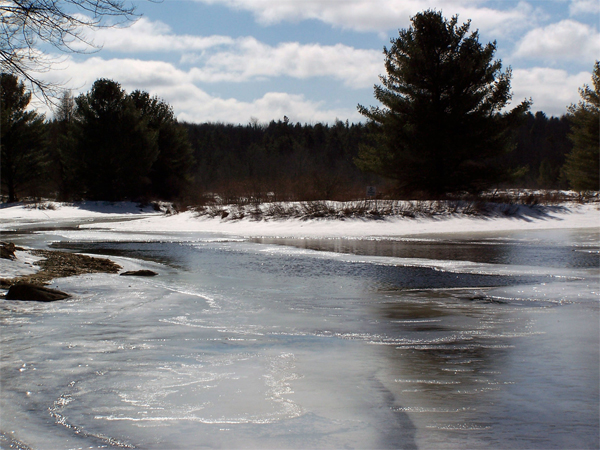 thawing lake