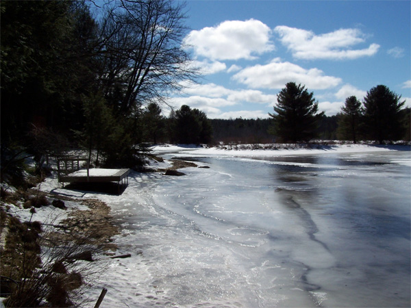 thawing lake