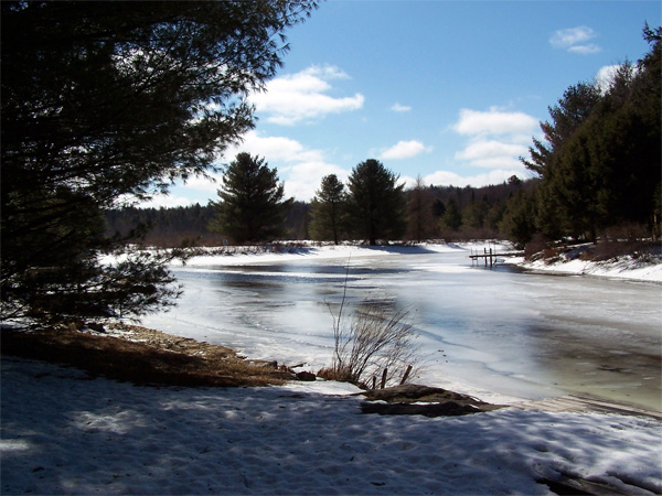 thawing lake